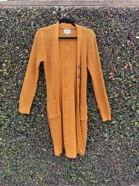Olive & Oak Yellow Cardigan
